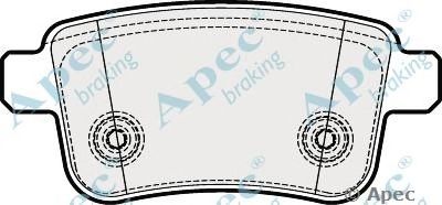 APEC BRAKING pad1932 -  Комплект тормозных колодок, дисковый тормоз